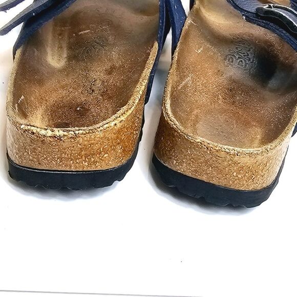 Birki's Birkenstock Blue Nepal Criss Cross Sandals 7 - Picture 6 of 10